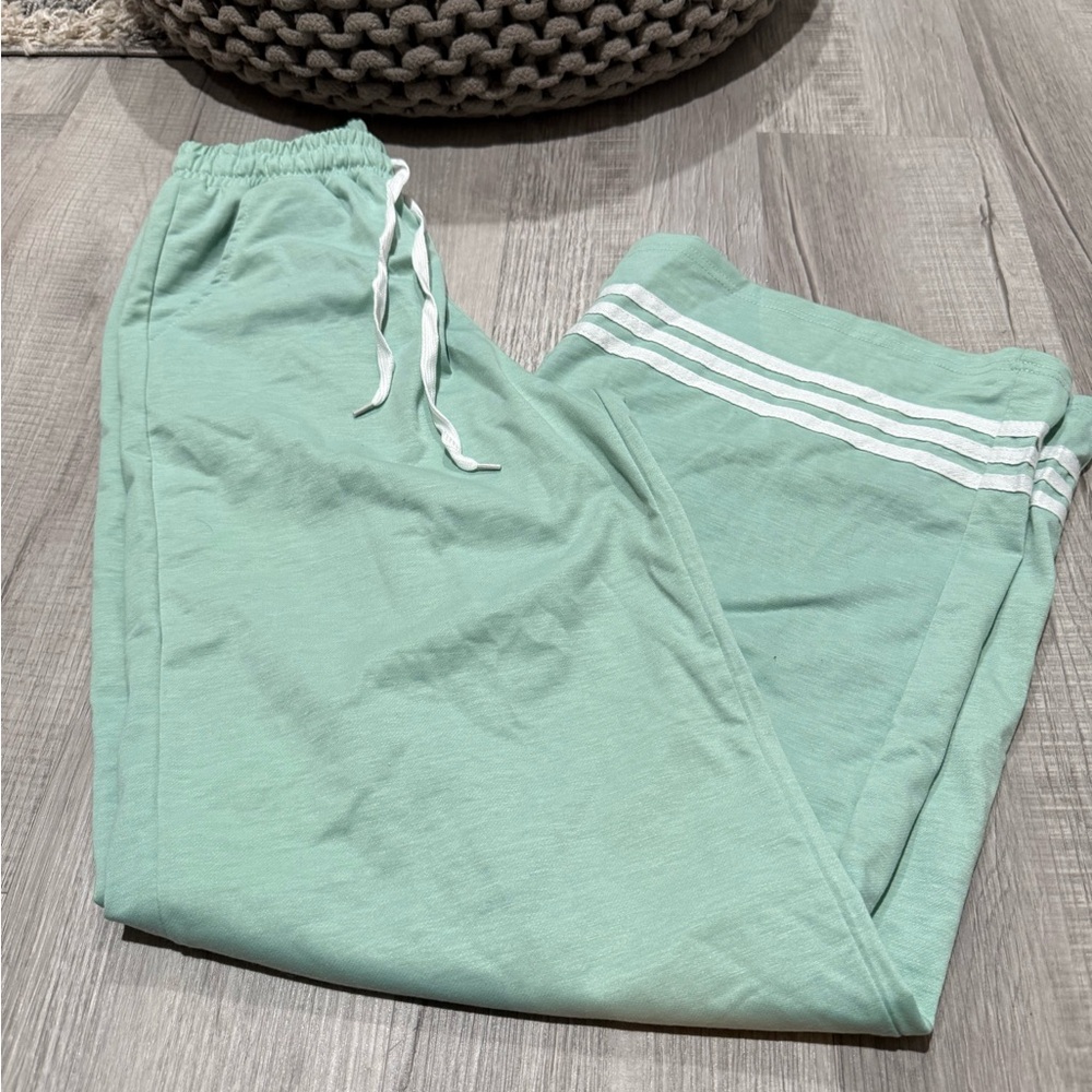 Mint Green Wide Leg Pants